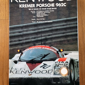 타미야 캔우드 포르쉐 962C 반다이 교쇼 KENWOOD KREMER porsche 962C. 타미야