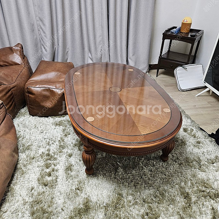 엔틱테이블 앤틱테이블 엔틱거실테이블 원목테이블--0