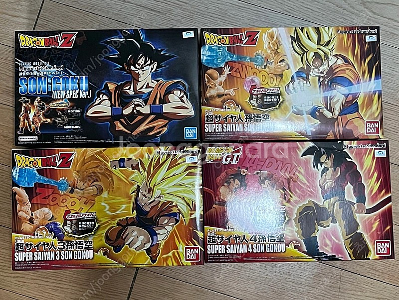 피규어라이즈 스탠다드 손오공(New spec), 슈퍼사이언, 초사이언3, 초사이언4 일괄 미개봉 판매--0