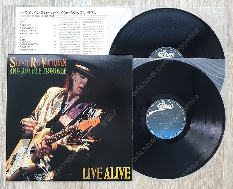 (LP 판매) 블루스락 - 스티비 레이 본 (Stevie Ray Vaughan) Live Alive 2LP 1986년 일본반