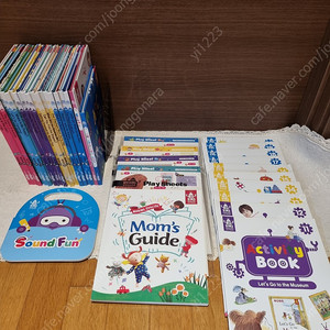 빅키즈잉글리쉬 전권 20권 + word fun 1권 +abc animals with socks 1권 + sound fun 1권 + play sheets set 2, 3, 4, 5(