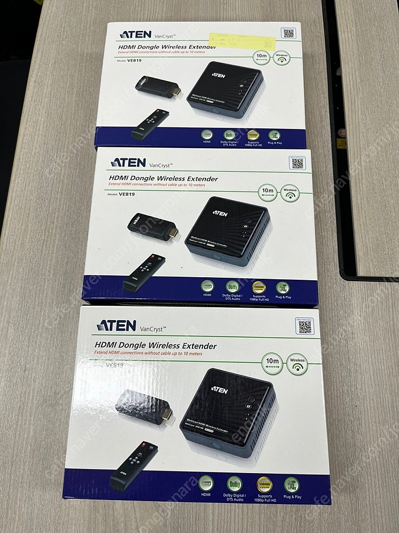 ATEN VE819 HDMI 무선 연장 분배기 (미개봉 신품) 3개