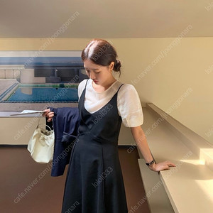 코드유 블랙 썸머 울 드레스