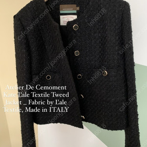 세모먼 Atelier De Cemoment Kate L'ale Textile Tweed Jacket _ Fabric by L'ale Textile, Made in ITALY