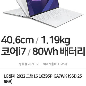 LG그램 16Z95P-GA7WK