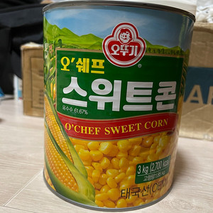 오뚜기 오‘쉐프 스위트콘 3kg