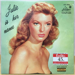 LP ; julie london - julie is here name 줄리 런던 엘피 음반 45RPM 2LP 오디오파일용 고음질 중량반