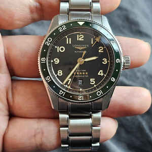 론진 스피릿 줄루타임 그린베젤(무연탄)42mm