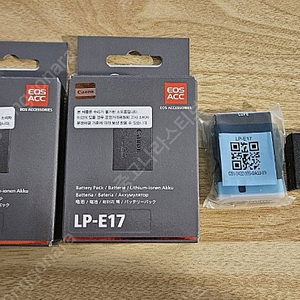 캐논 LP-E17 배터리 새거3개, 헌거1개 판매