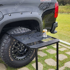 타이어 테이블 캠핑 오버랜딩 차량용 접이식 차박 낚시