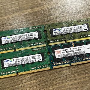 노트북 메모리 DDR3 2GB x4