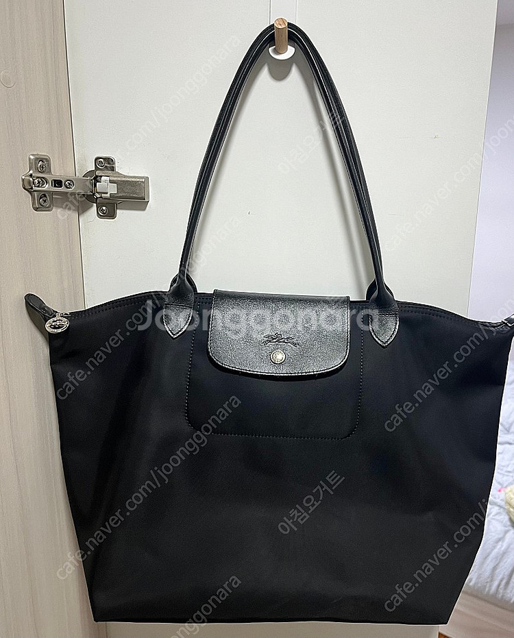롱샴 르 플리아쥬 라지 블랙 정품--0