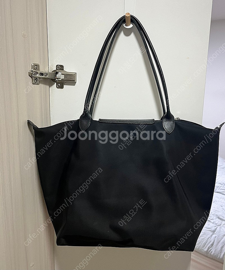 롱샴 르 플리아쥬 라지 블랙 정품--2
