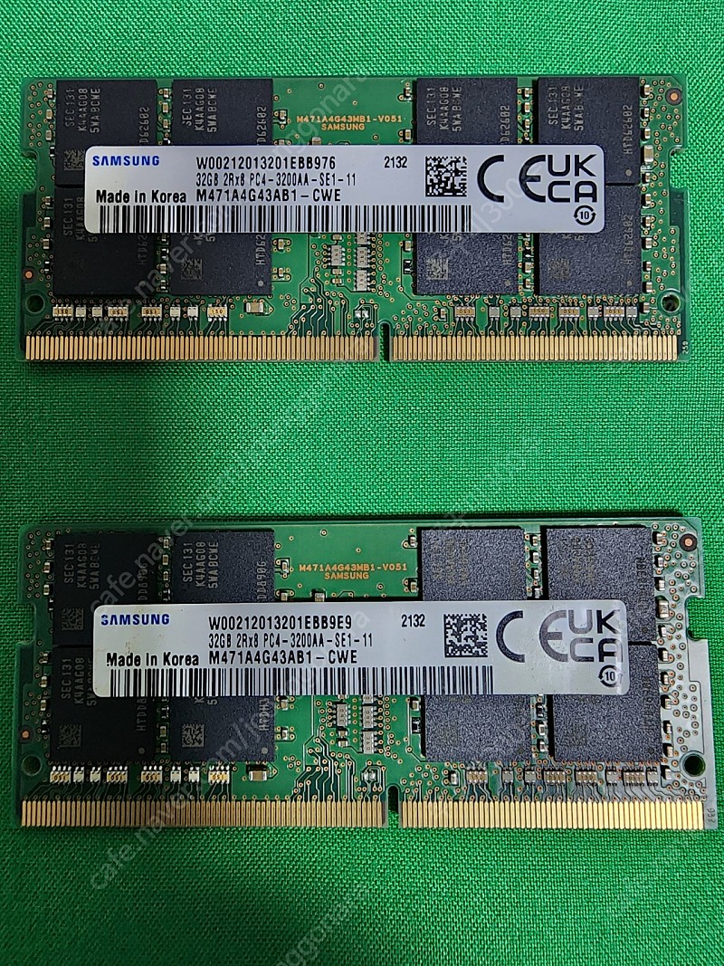 노트북램 삼성 ddr4 3200 64GB (32GBX2