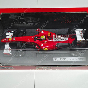 핫 휠 1/18 빅스케일 F1 페라리 F10 F.MASSA . 타미야 반다이 페라리 경주 자동차