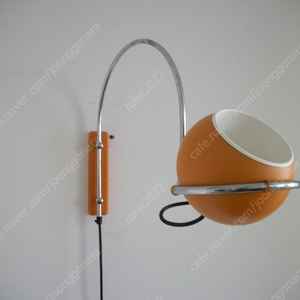 미드센츄리 램프 Orange Sphere Vintage Wall lamp 오렌지 월 램프 빈티지조명