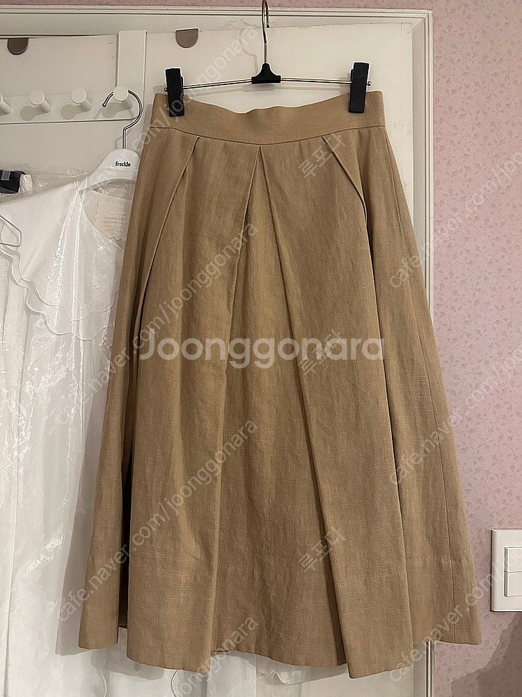 코스모폴리탄줄라이 예지스 린넨 스커트 두컬러--0