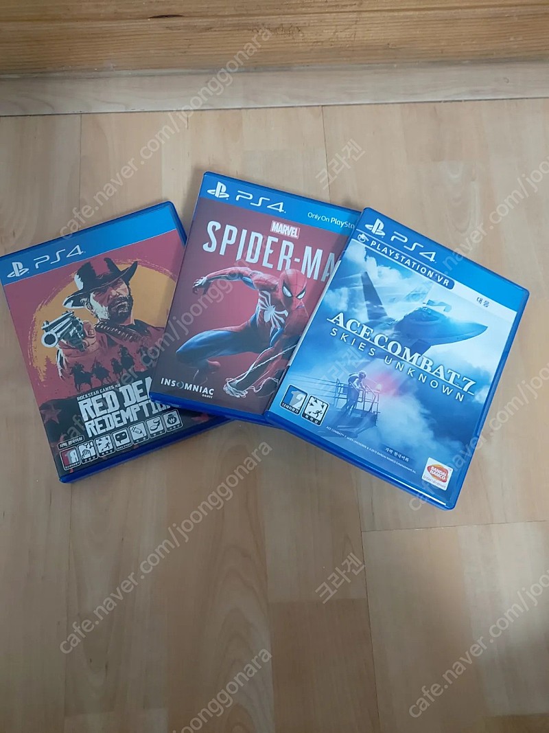 PS4 플스4 스파이더맨,에이스컴뱃7 판매합니다.