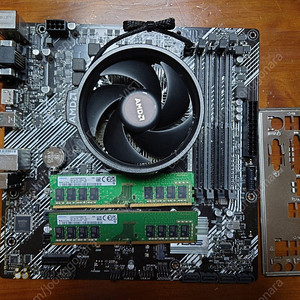ASUS PRIME B550M-K, 삼성 램 16GB, AMD 기본쿨러