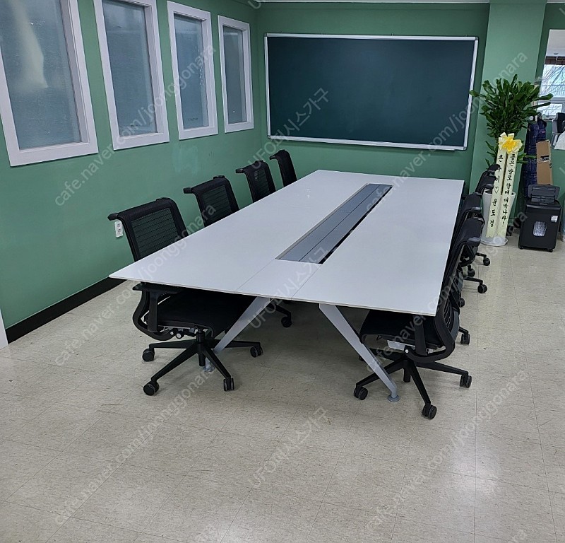 수입명품 책상 스틸케이스 대형 회의테이블,회의용책상 (2400,4000,4800*1500)(사무실,사무용)
