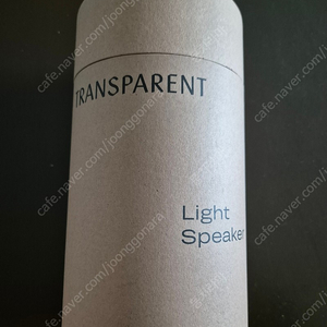 트랜스페어런트 라이트스피커(Transparent light speaker) 미사용제품