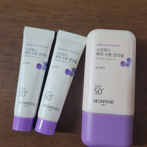 (택포)스킨푸드베리수분선크림본품50ml+15mlx2