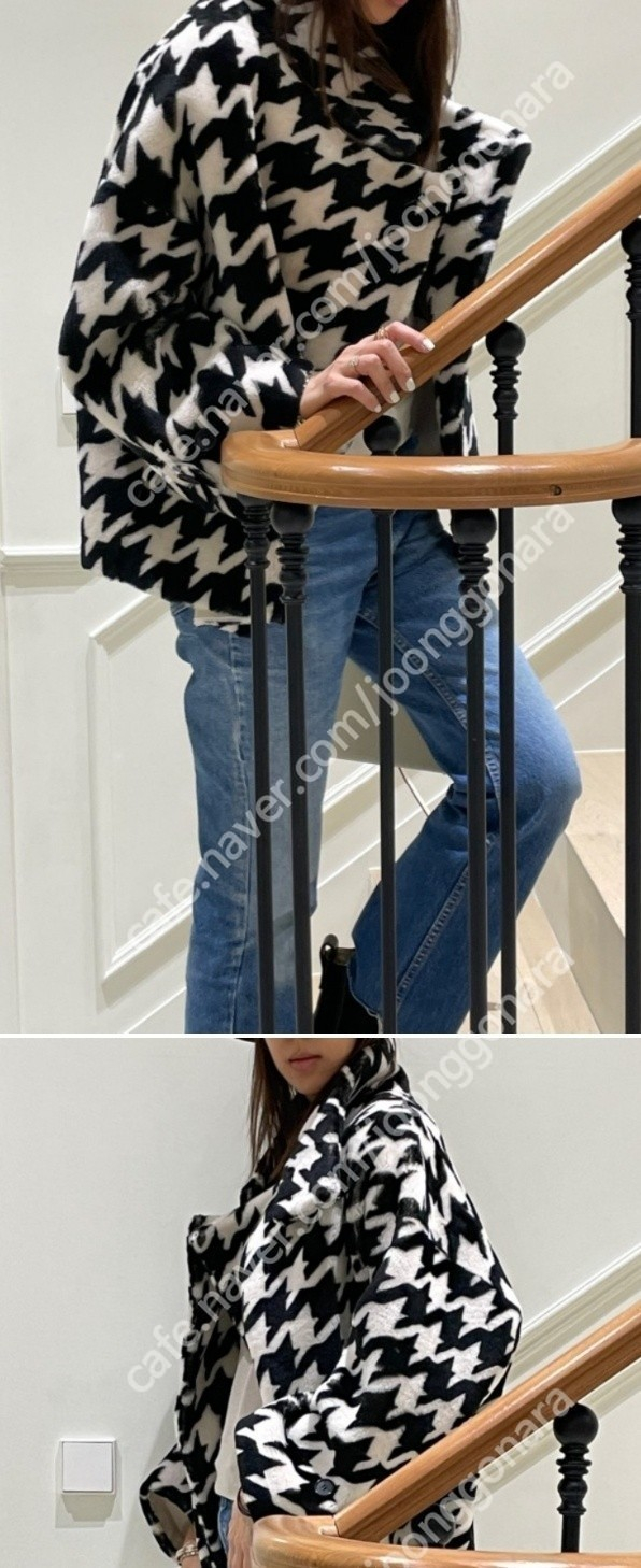 처분가) 소윰 하운드투스 하이넥 코트 리얼무스탕 soyoom 이미지