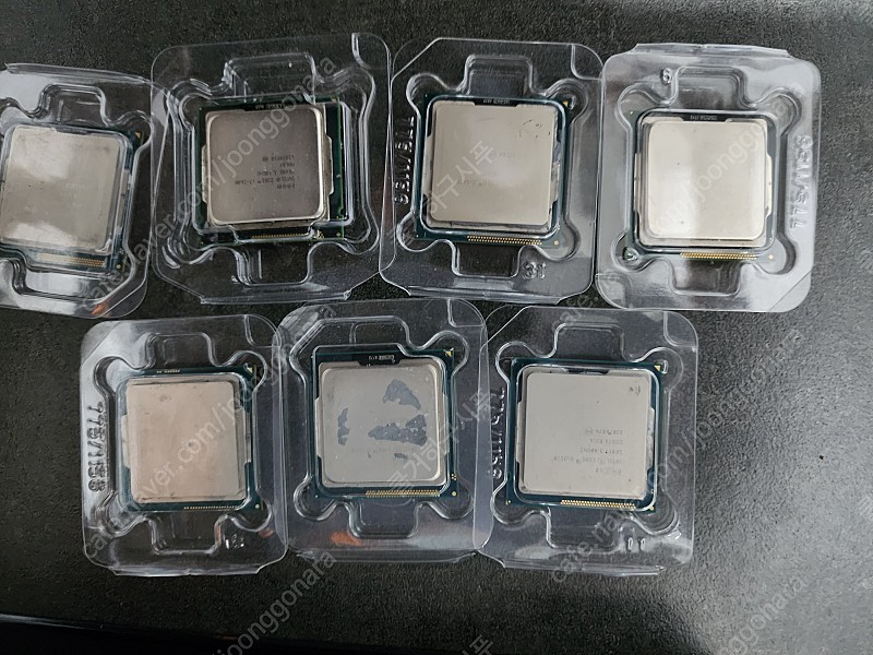 삼성 DDR3-12800U 4GB 15개, i5-2500k, i5-3470, i5-3570 2개, i3-4130, i7-2600, i5-3570k