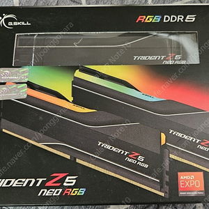 G.Skill DDR5-6000 TRIDENT Z5 NEO RGB 32GB (16GB X2) (EXPO) 팝니다