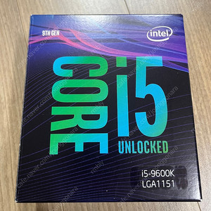 intel i5-9600k 박스정품