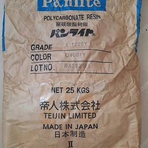 플라스틱(사출 원재료/소재) TEIJIN PANLITE POLYCARBONATE L-1225Y