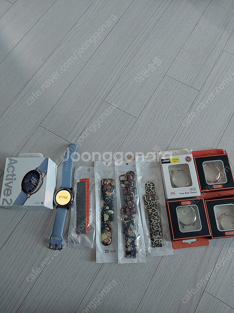 갤럭시 워치 액티브2 40mm 풀셋 팝니다--1