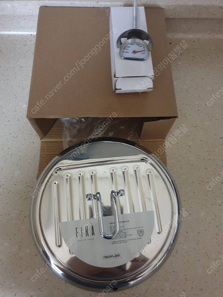 네오플램 피카 튀김냄비 뚜껑 (온도계포함) (18cm)--0