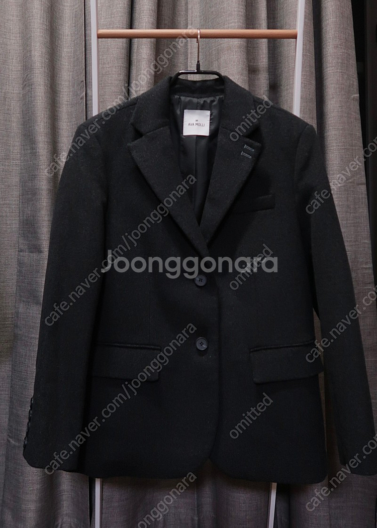 아바몰리 에센셜 싱글 자켓 다크그레이 M--2