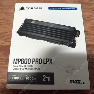 [PC/PS5] 커세어 Corsair MP600 Pro LPX 2TB SSD [미개봉 신품]