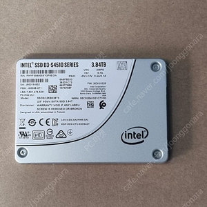 [판매] 인텔 서버용 SSD 3.84TB D3-S4510