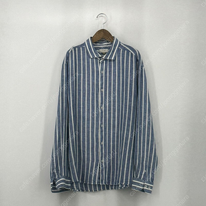 BASSO 바쏘 스트라이프 마 셔츠 남방 여름 (110 size / BLUE)