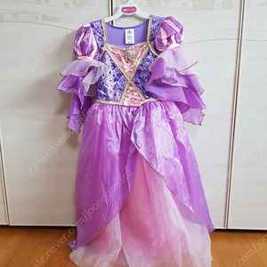 디즈니 정품 라푼젤 코스프레 드레스 130사이즈
