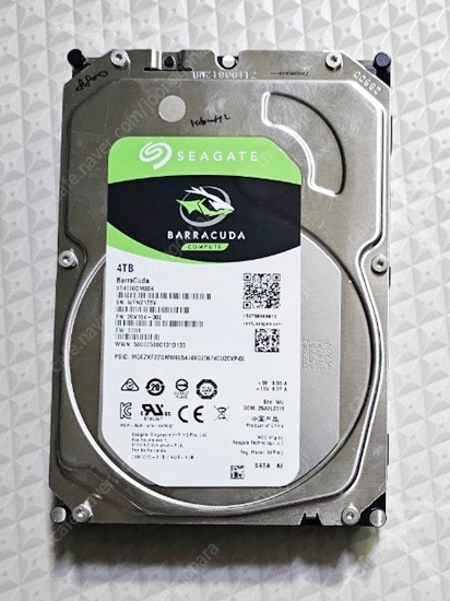 시게이트 4TB HDD / ST4000DM004