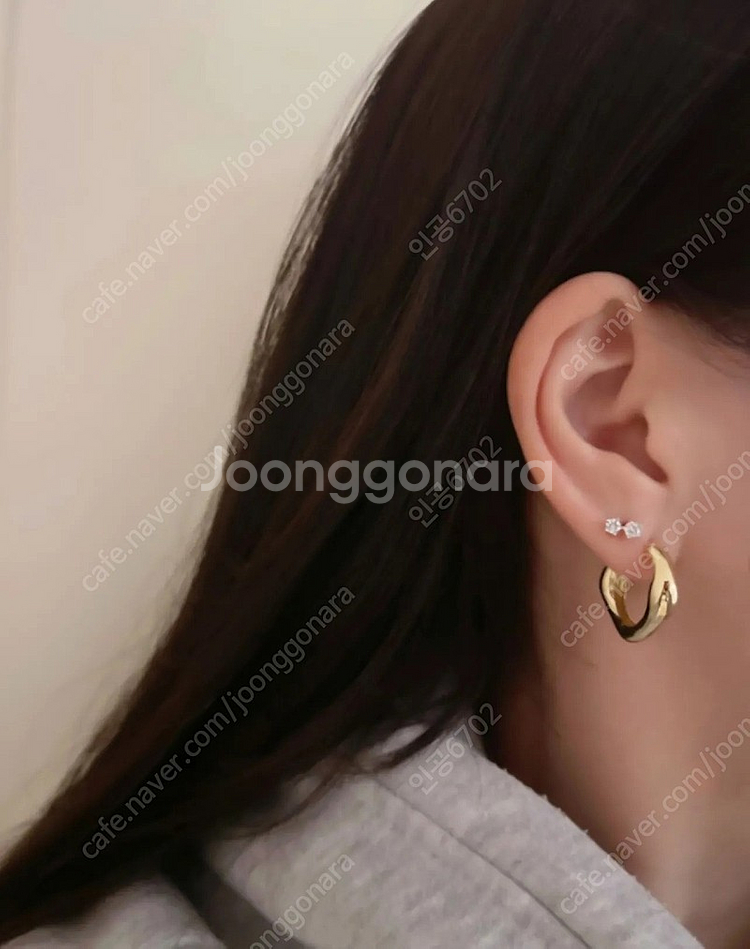 18k 원터치 볼드귀걸이 금값수준처분--0