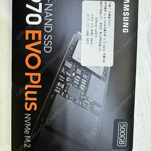 삼성전자 970 EVO Plus M.2 NVMe ssd (500GB)