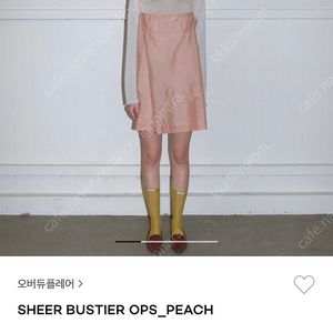 오버듀플레어 원피스 sheer bustier ops