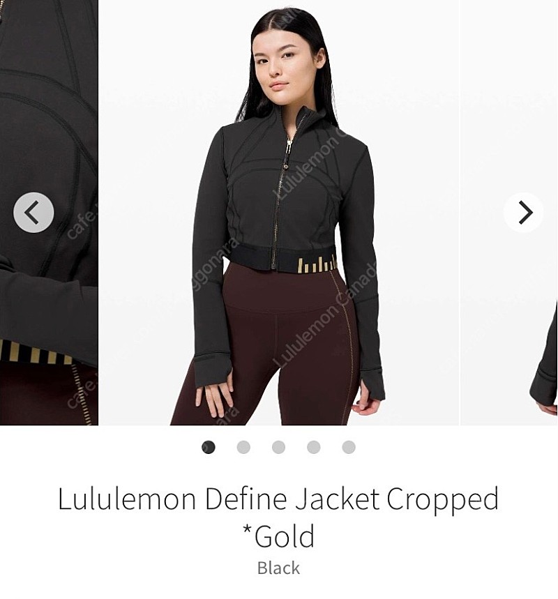 룰루레몬 디파인 크롭자켓 [새상품] Define Cropped Jacket 스페셜에디션 블랙 사이즈8