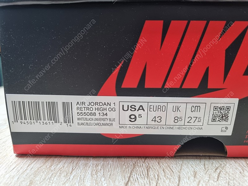 [275]조던1 하이 OG 유니버시티 블루--1