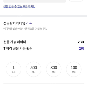 SKT 2GB 데이터 4,000원 판매