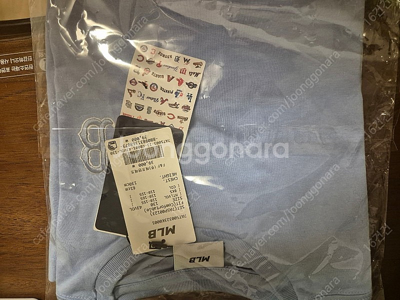 (새상품)MLB키즈 베이직 빅로고 반팔 여름 티셔츠130--0