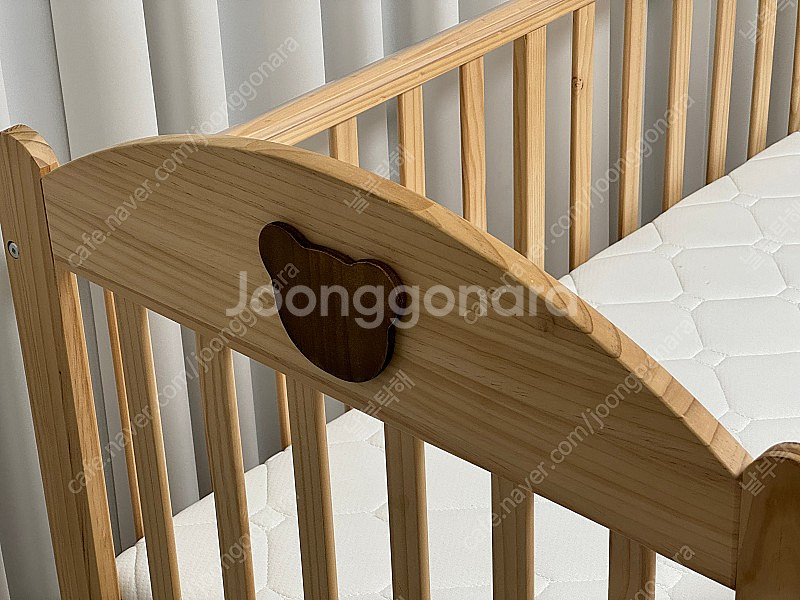 쁘띠라뺑 뉴 에코베어 원목 아기침대 판매--4