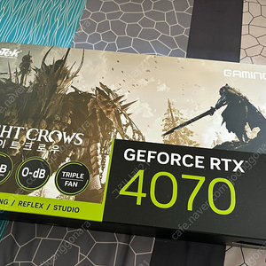 이엠텍 지포스 rtx4070 게이밍프로 나이트크로우팝니다