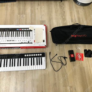 (올인원 레코딩) irig keys i/o 49 박스 풀셋 판매합니다. [전용가방, 아답터 포함]