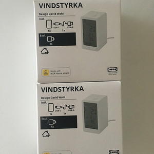이케아 공기질 측정 센서 VINDSTYRKA 빈스튀르카 미개봉 새상품 스마트 홈 공기청정기 연동